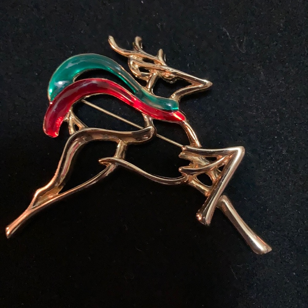 Christmas Reindeer Brooch